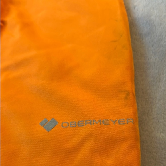 Obermeyer Orange Ski Bib Overalls Insulated Weather-Resistant Size 4 - Picture 4 of 11
